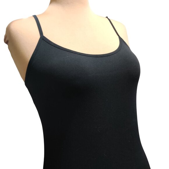 Worthington L XL womens shapewear tank top black seamless stretch cami smoothing - Picture 2 of 12